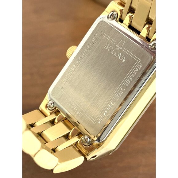 Bulova Women’s Watch 97P140 Quartz Diamond Dial Gold Tone Stainless Steel main image 11